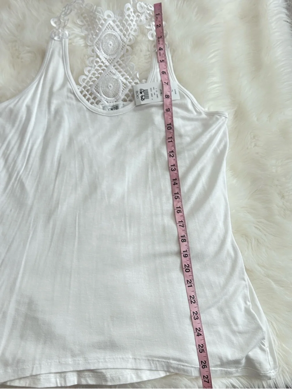 Cache White Lace Racerback Tank - Picture 6 of 7